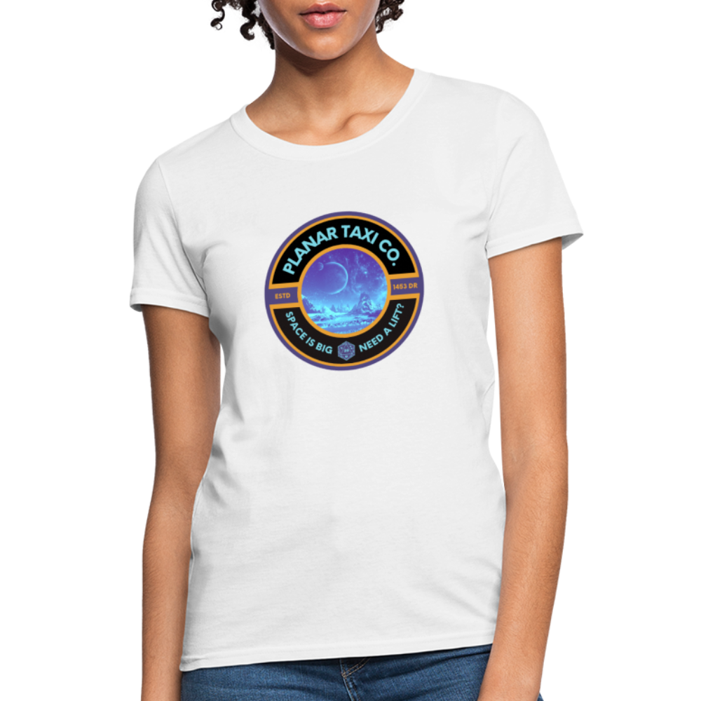 Planar Taxi Co. Logo Women's T-Shirt - white