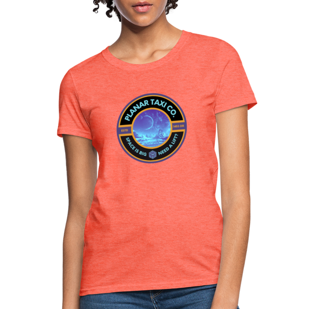 Planar Taxi Co. Logo Women's T-Shirt - heather coral