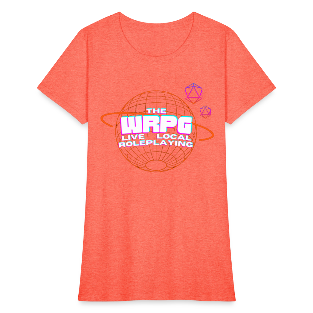 OG WRPG Logo white Women's T-Shirt - heather coral