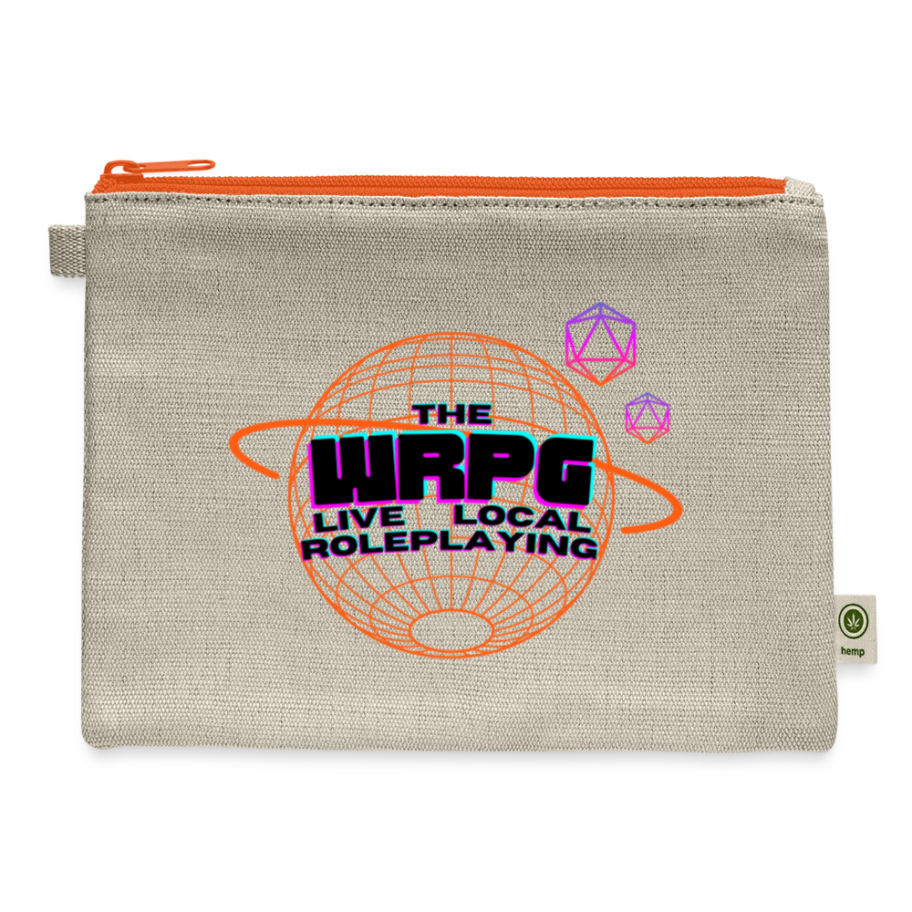 OG WRPG Logo Black Carry All Pouch - natural/orange