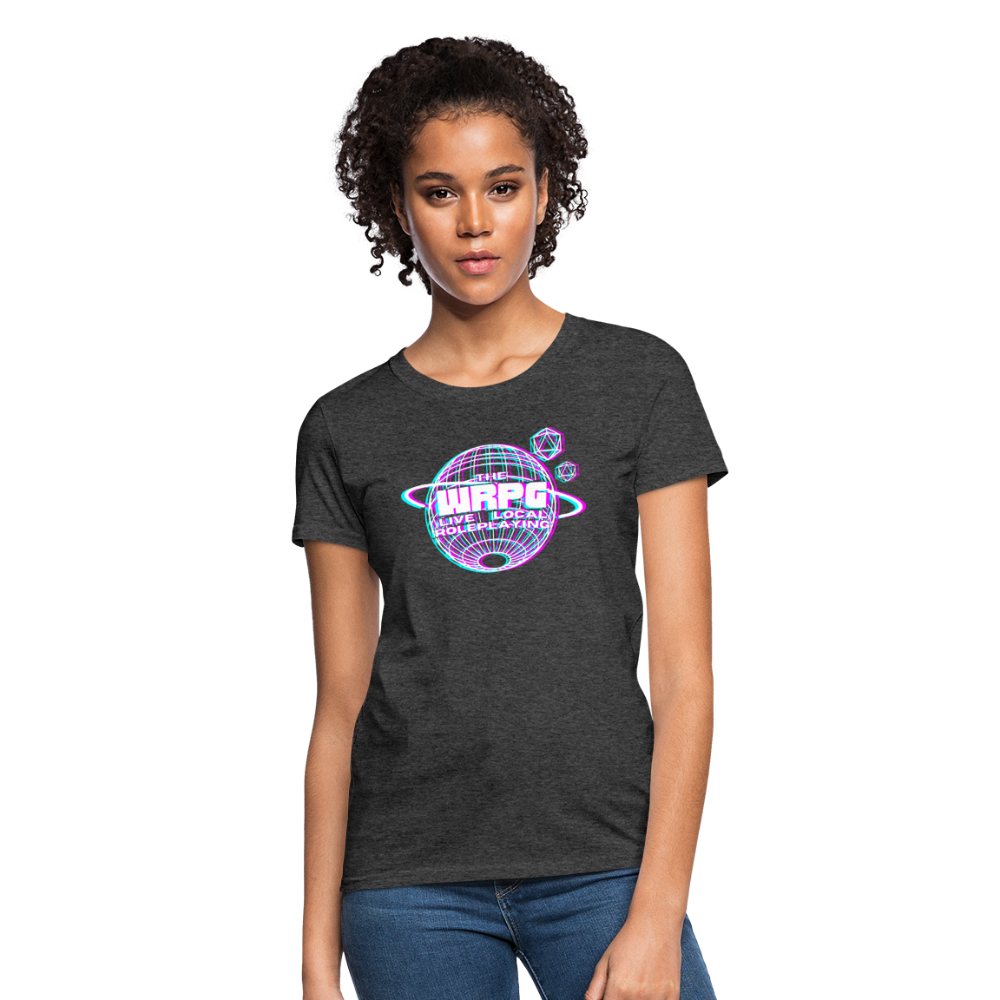 the WRPG 3d logo white Women's T-Shirt - heather black