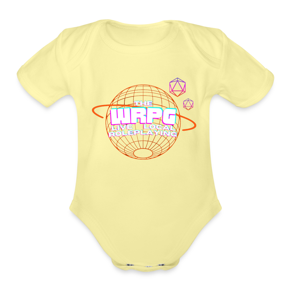 OG WRPG Logo white Baby - washed yellow