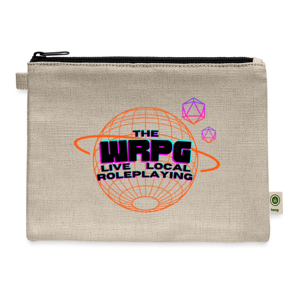 OG WRPG Logo Black Carry All Pouch - natural