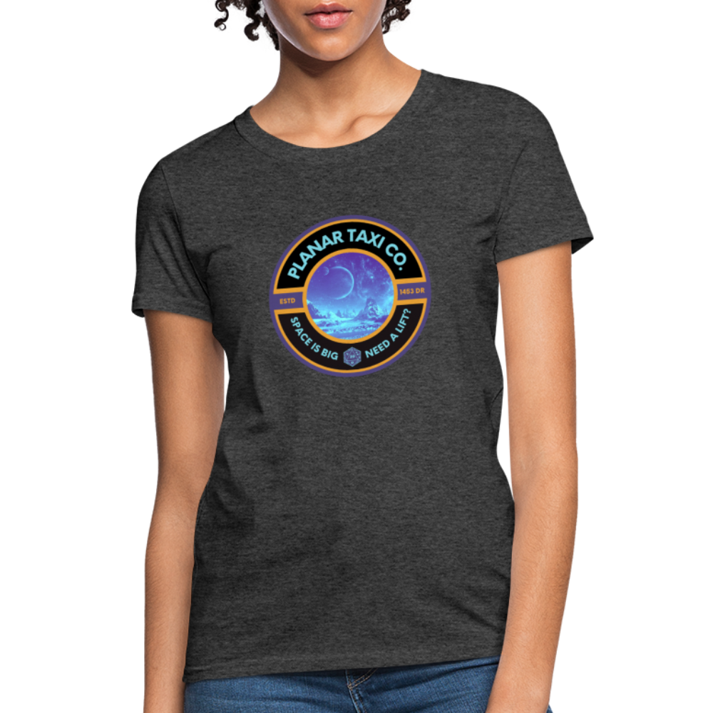 Planar Taxi Co. Logo Women's T-Shirt - heather black