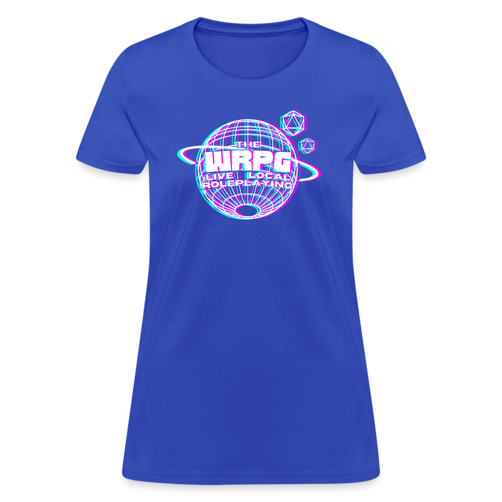 the WRPG 3d logo white Women's T-Shirt - royal blue