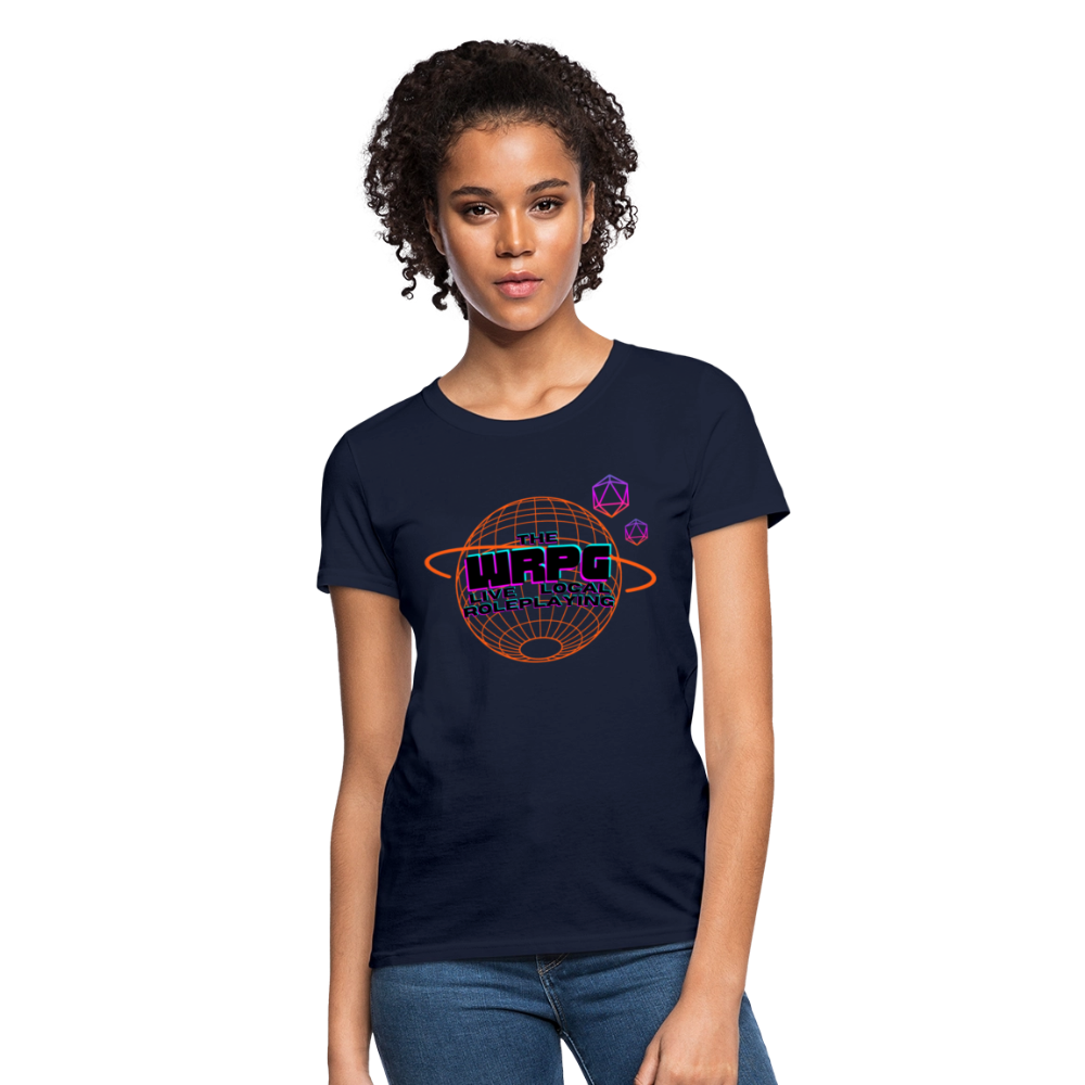 OG WRPG Logo Black Women's T-Shirt - navy