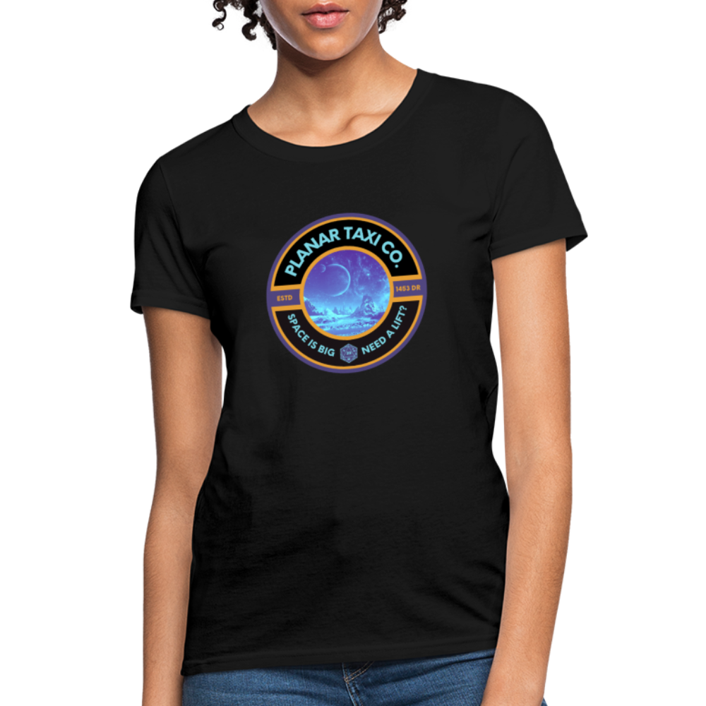 Planar Taxi Co. Logo Women's T-Shirt - black