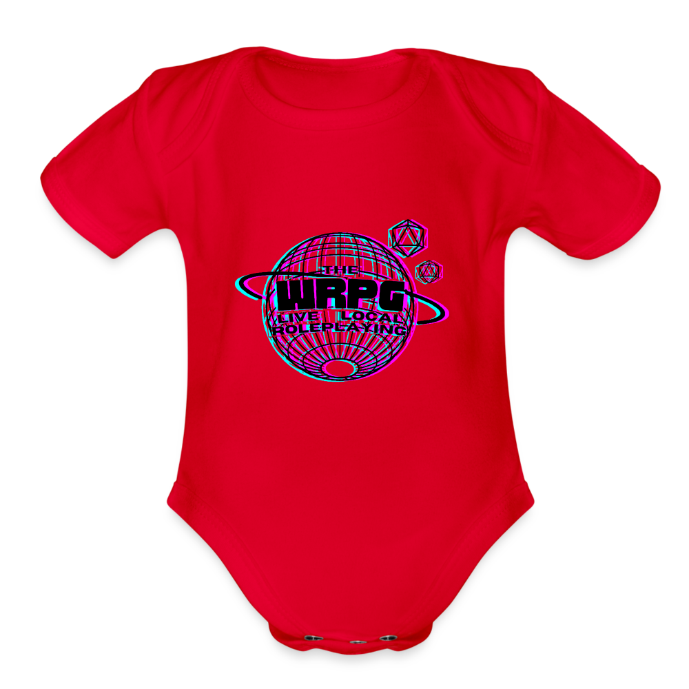 the WRPG 3d logo black Baby - red