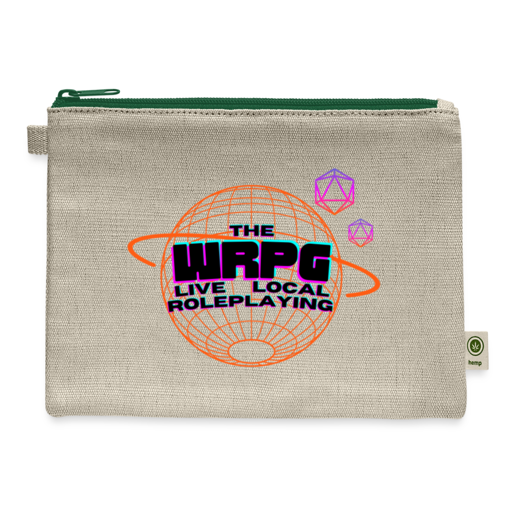 OG WRPG Logo Black Carry All Pouch - natural/green