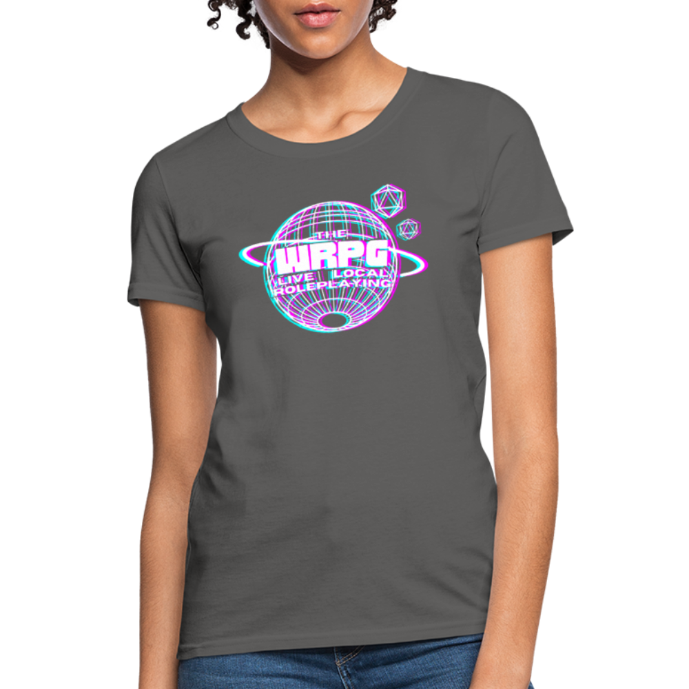 the WRPG 3d logo white Women's T-Shirt - charcoal