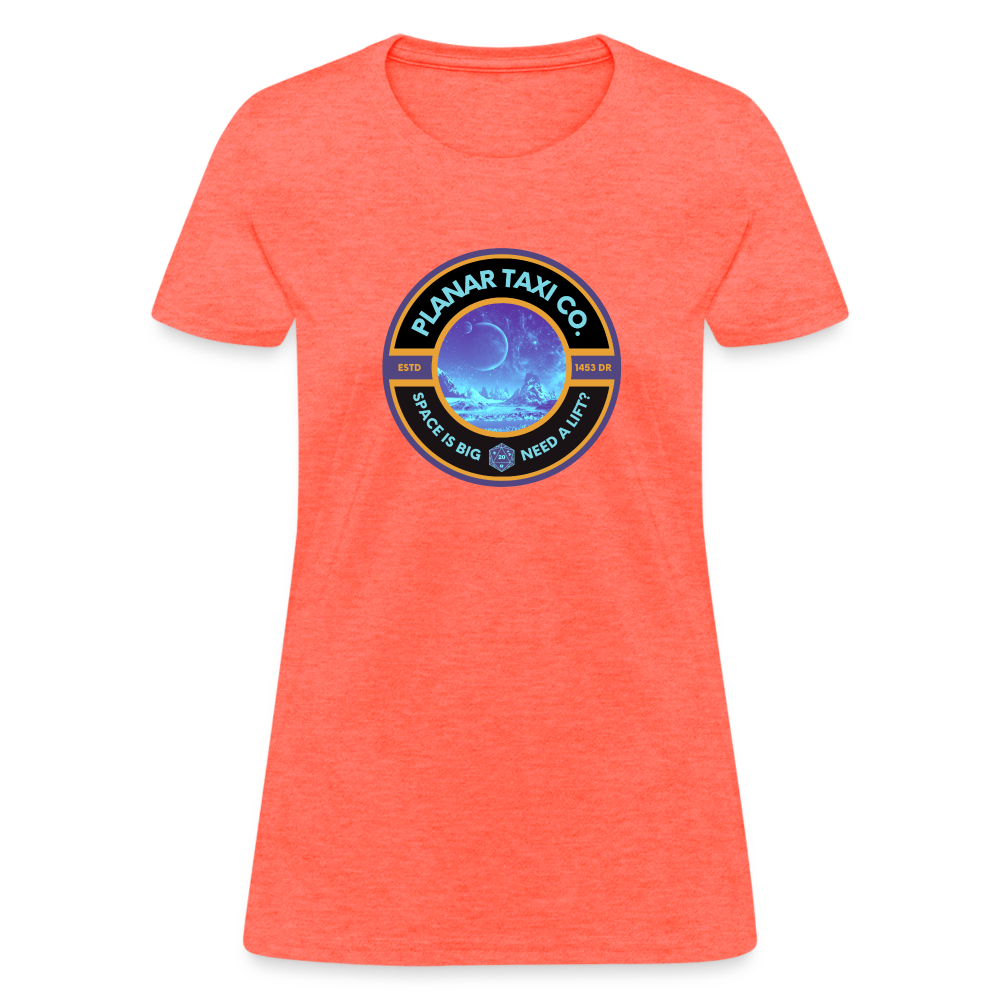 Planar Taxi Co. Logo Women's T-Shirt - heather coral