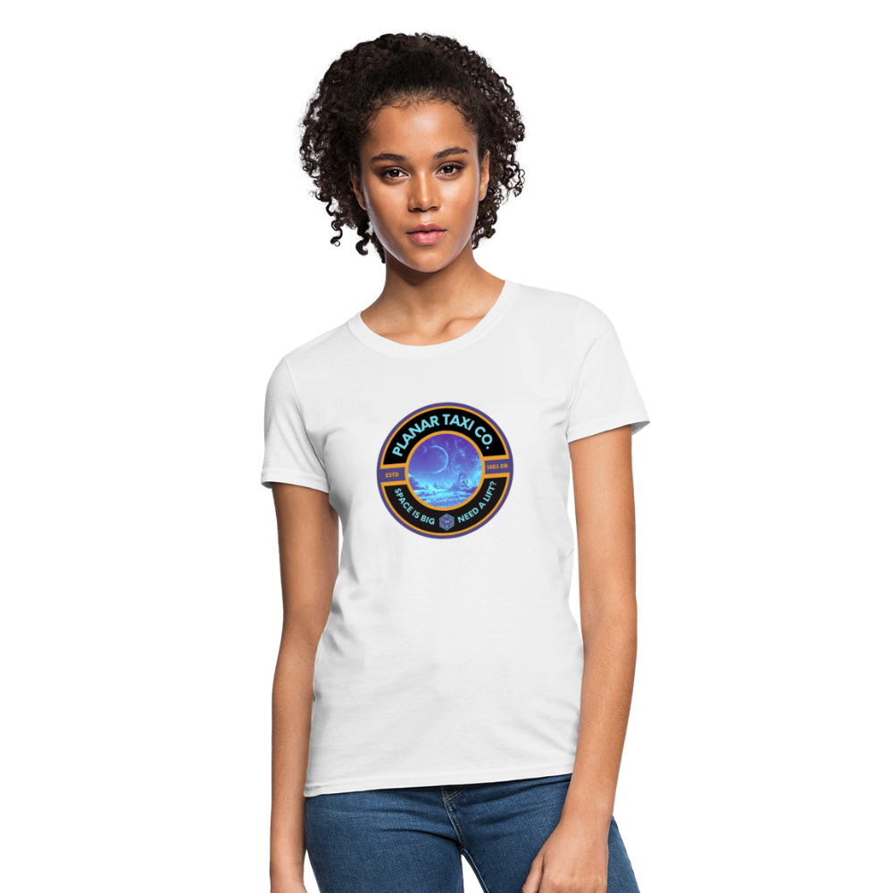 Planar Taxi Co. Logo Women's T-Shirt - white