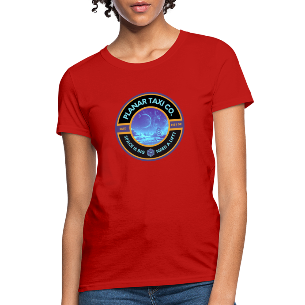 Planar Taxi Co. Logo Women's T-Shirt - red