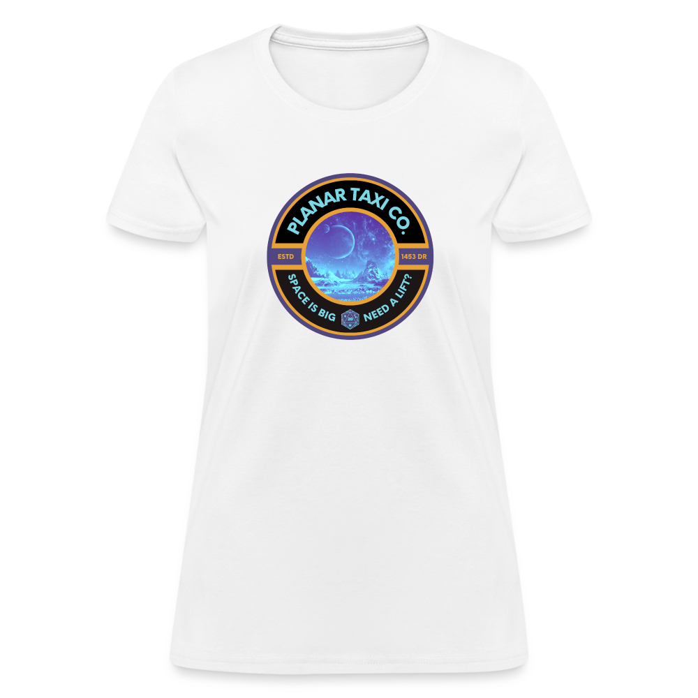 Planar Taxi Co. Logo Women's T-Shirt - white