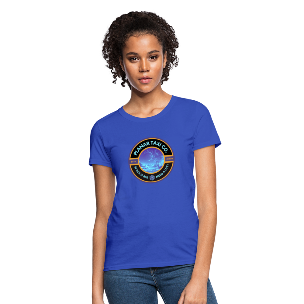 Planar Taxi Co. Logo Women's T-Shirt - royal blue