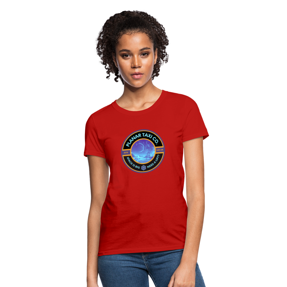 Planar Taxi Co. Logo Women's T-Shirt - red