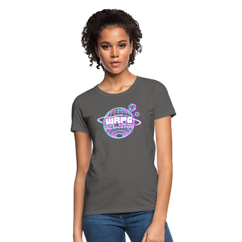 the WRPG 3d logo white Women's T-Shirt - charcoal