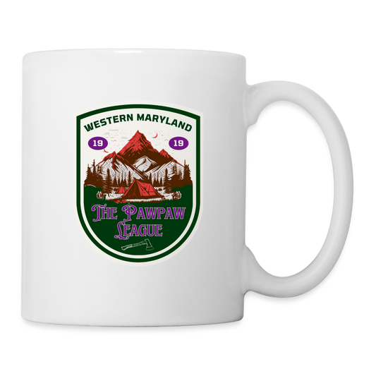 The Pawpaw League Logo Mug - white