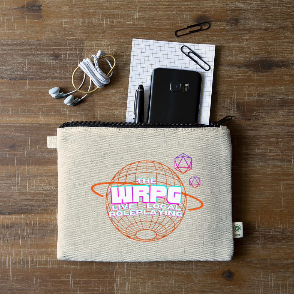 OG WRPG Logo white Carry All Pouch - natural