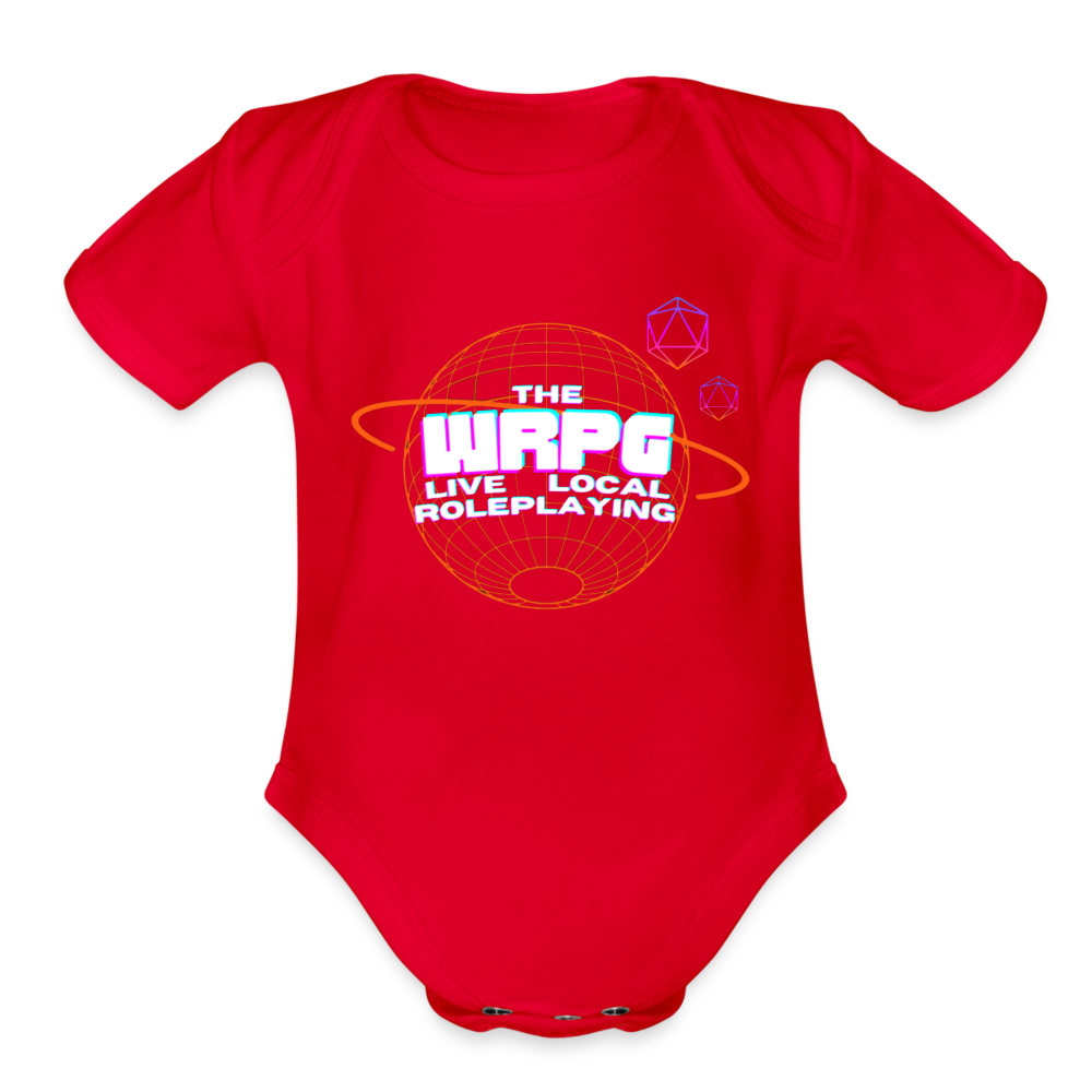 OG WRPG Logo white Baby - red