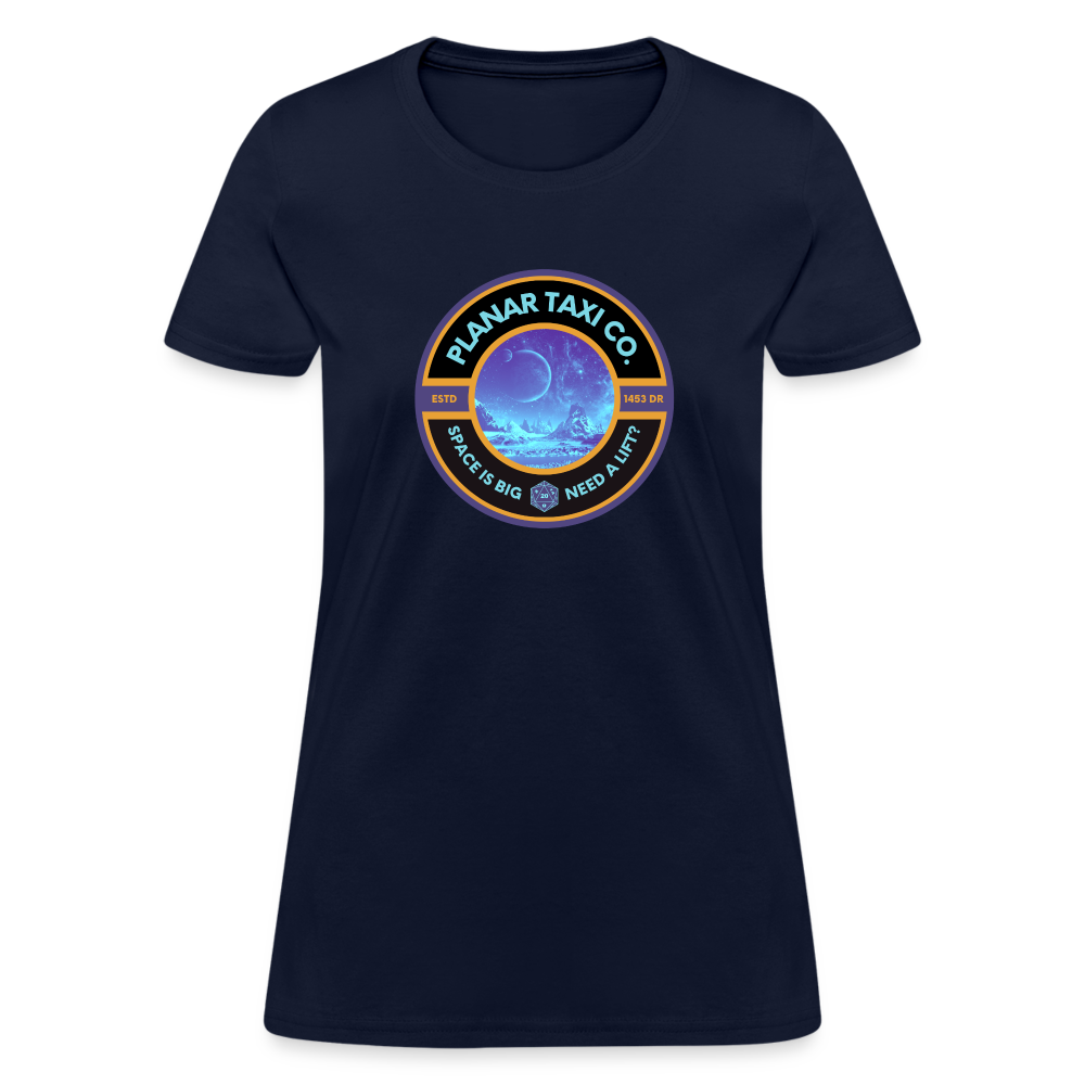 Planar Taxi Co. Logo Women's T-Shirt - navy