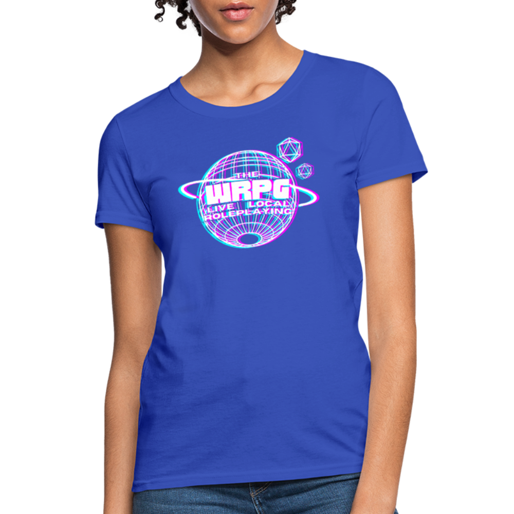 the WRPG 3d logo white Women's T-Shirt - royal blue