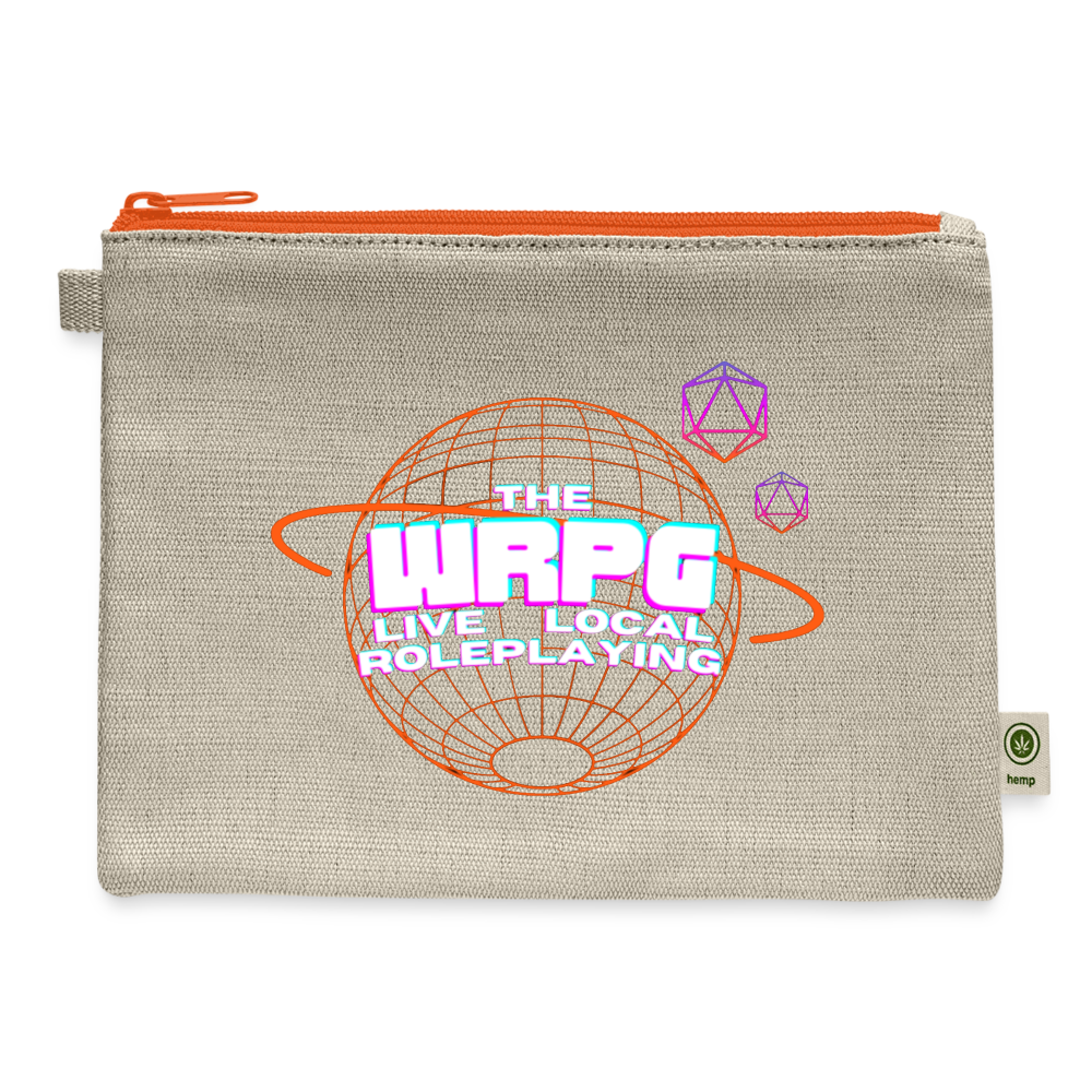 OG WRPG Logo white Carry All Pouch - natural/orange