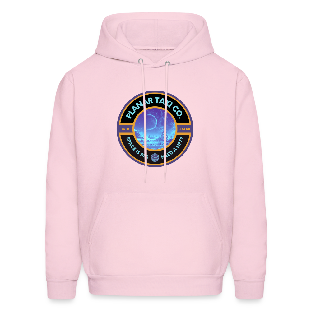 Planar Taxi Co. Logo Hoodie - pale pink