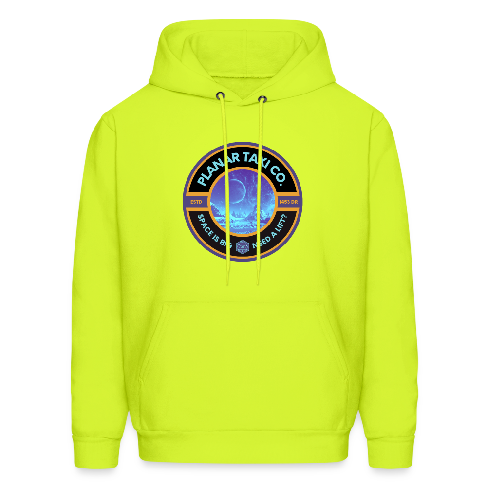 Planar Taxi Co. Logo Hoodie - safety green