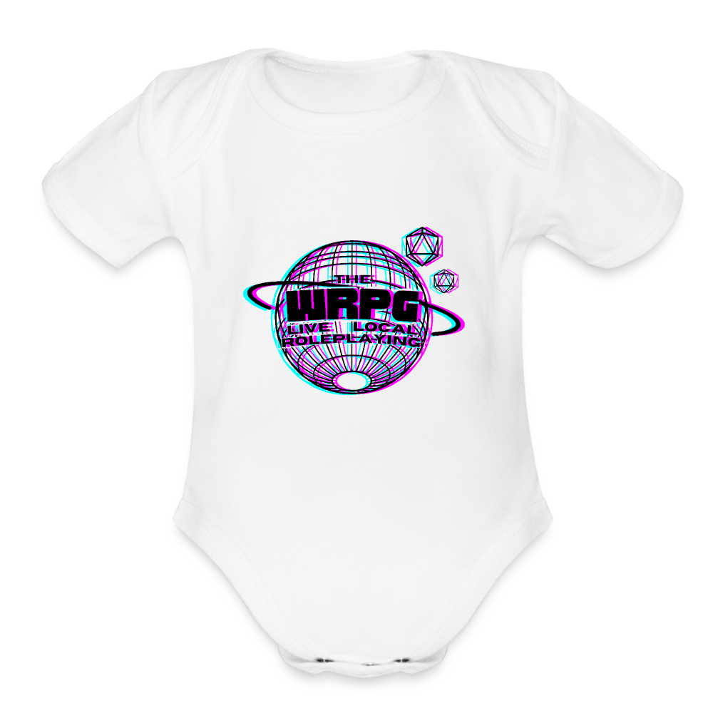 the WRPG 3d logo black Baby - white