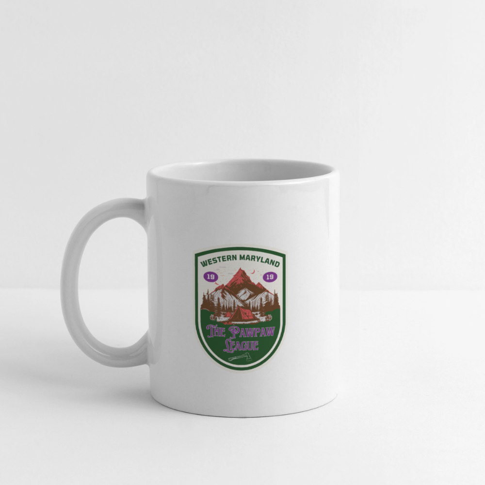 The Pawpaw League Logo Mug - white