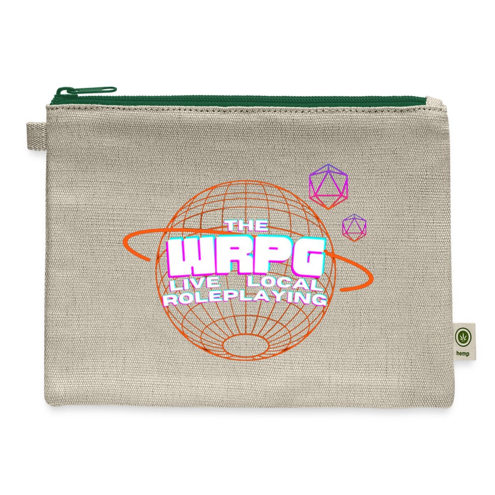 OG WRPG Logo white Carry All Pouch - natural/green