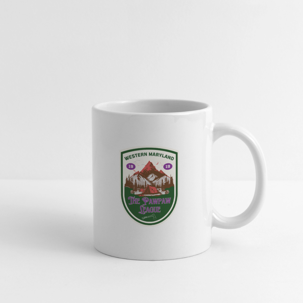 The Pawpaw League Logo Mug - white