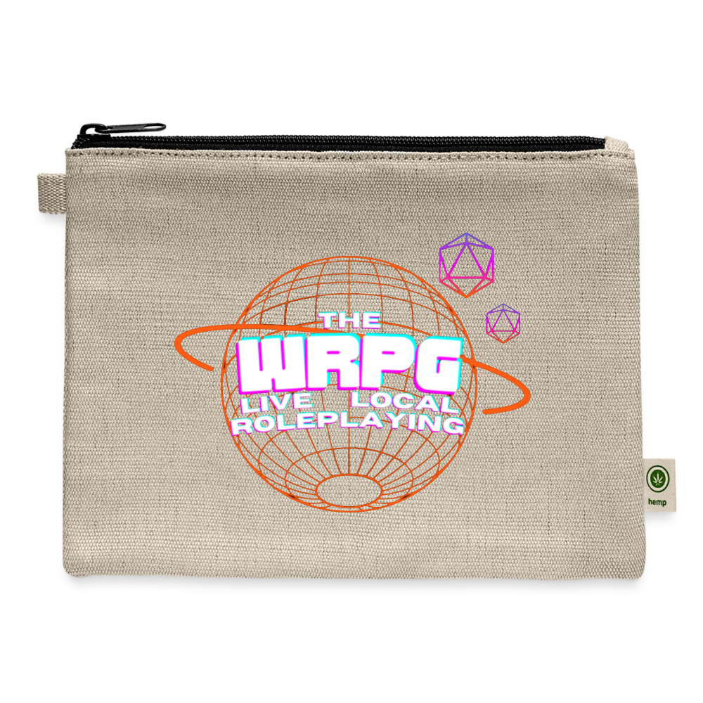 OG WRPG Logo white Carry All Pouch - natural