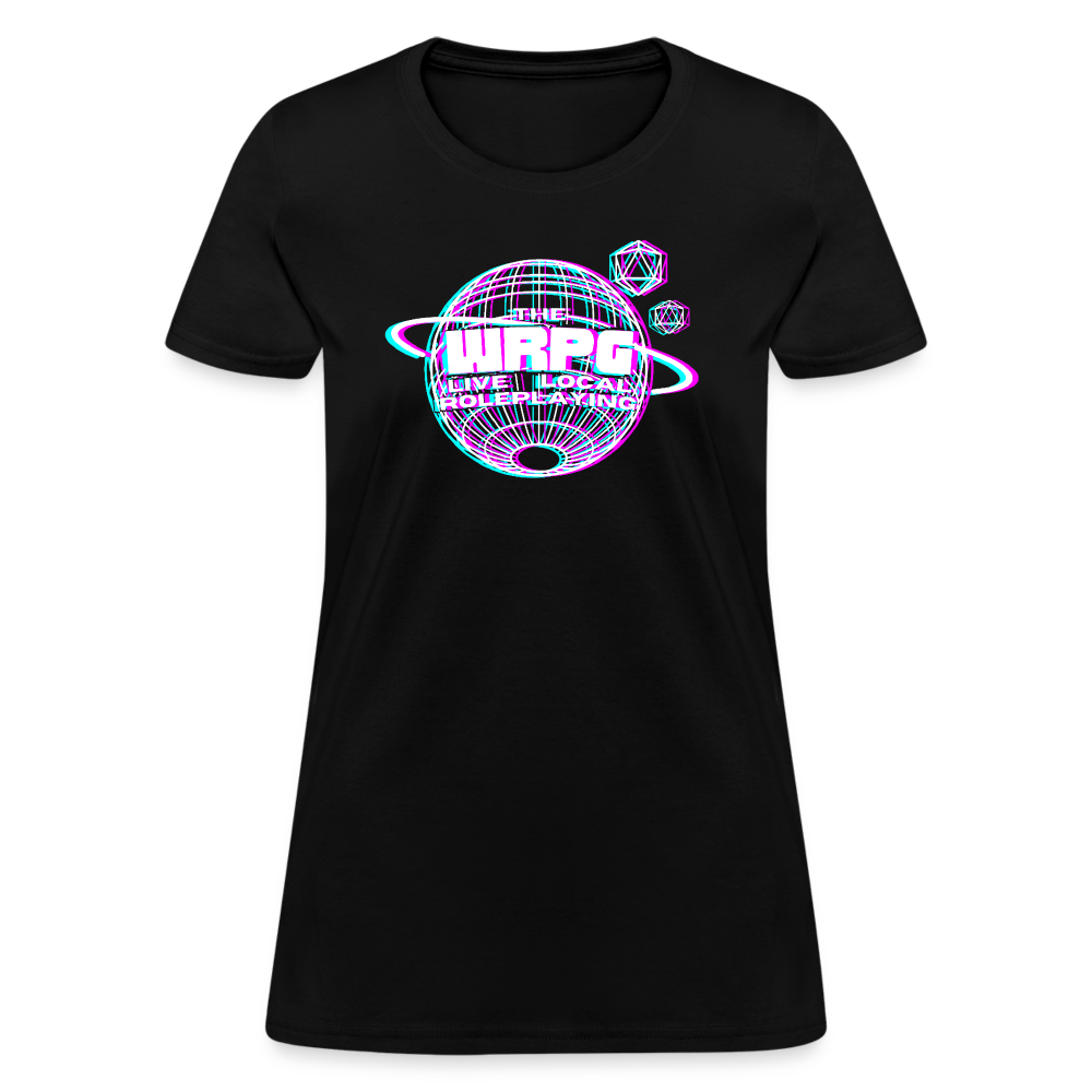 the WRPG 3d logo white Women's T-Shirt - black