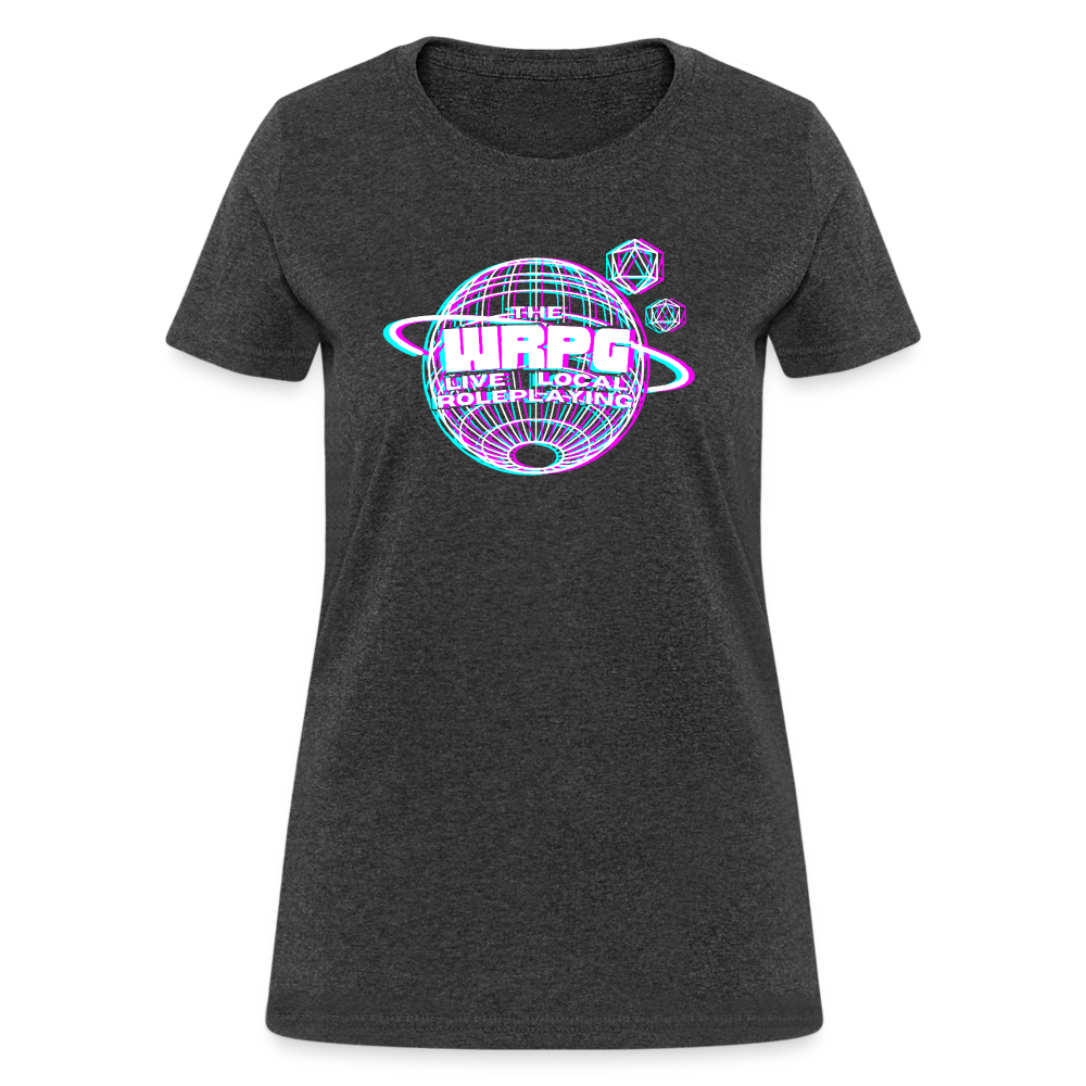 the WRPG 3d logo white Women's T-Shirt - heather black