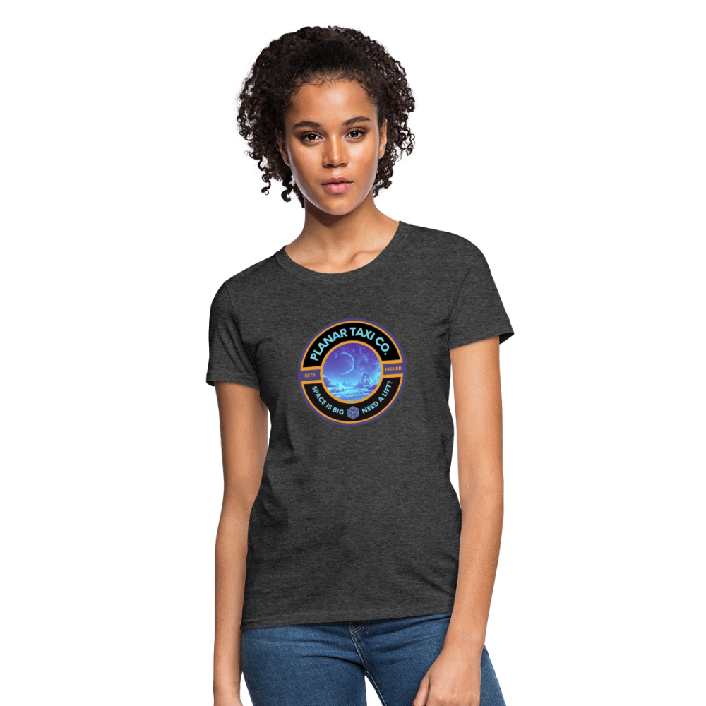 Planar Taxi Co. Logo Women's T-Shirt - heather black