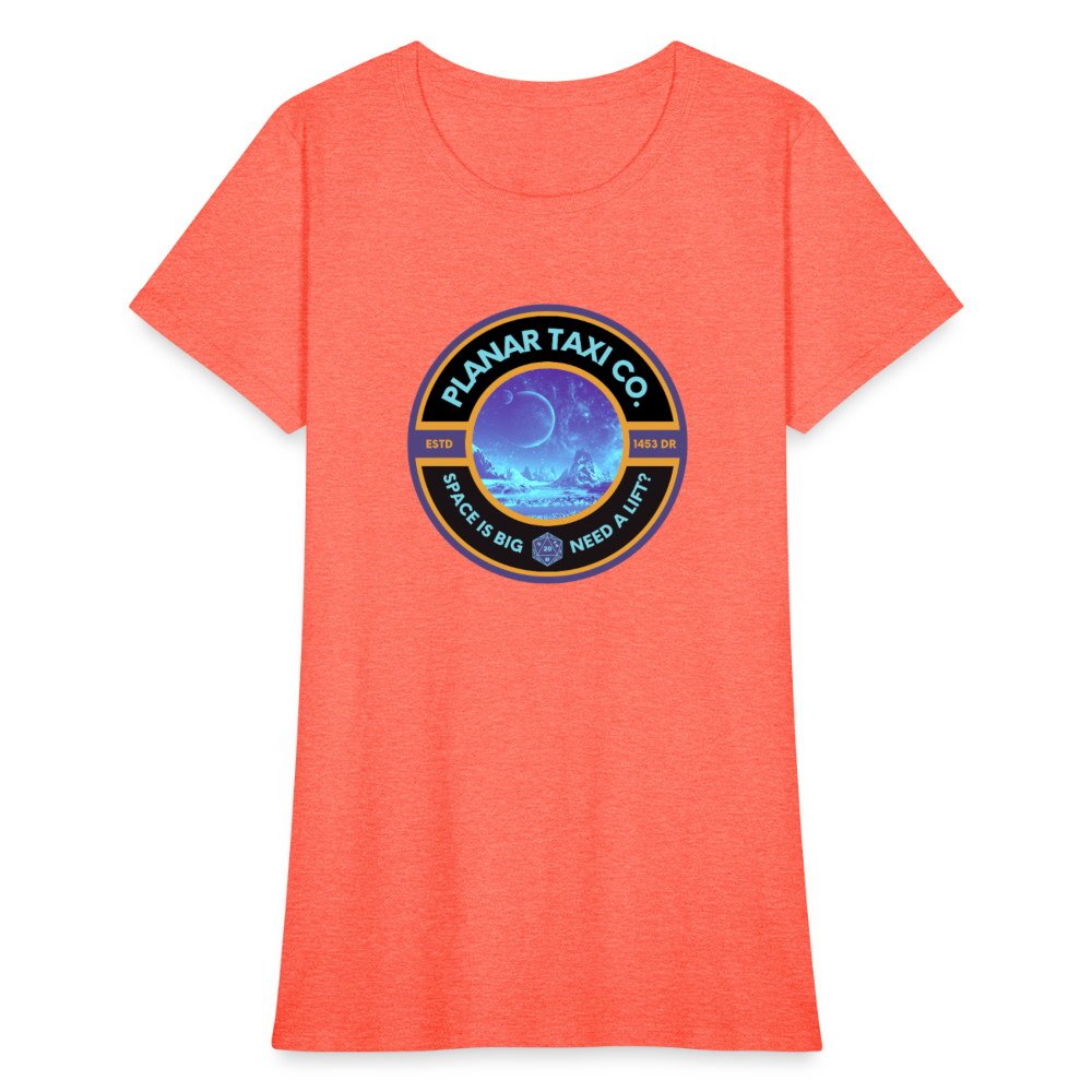 Planar Taxi Co. Logo Women's T-Shirt - heather coral