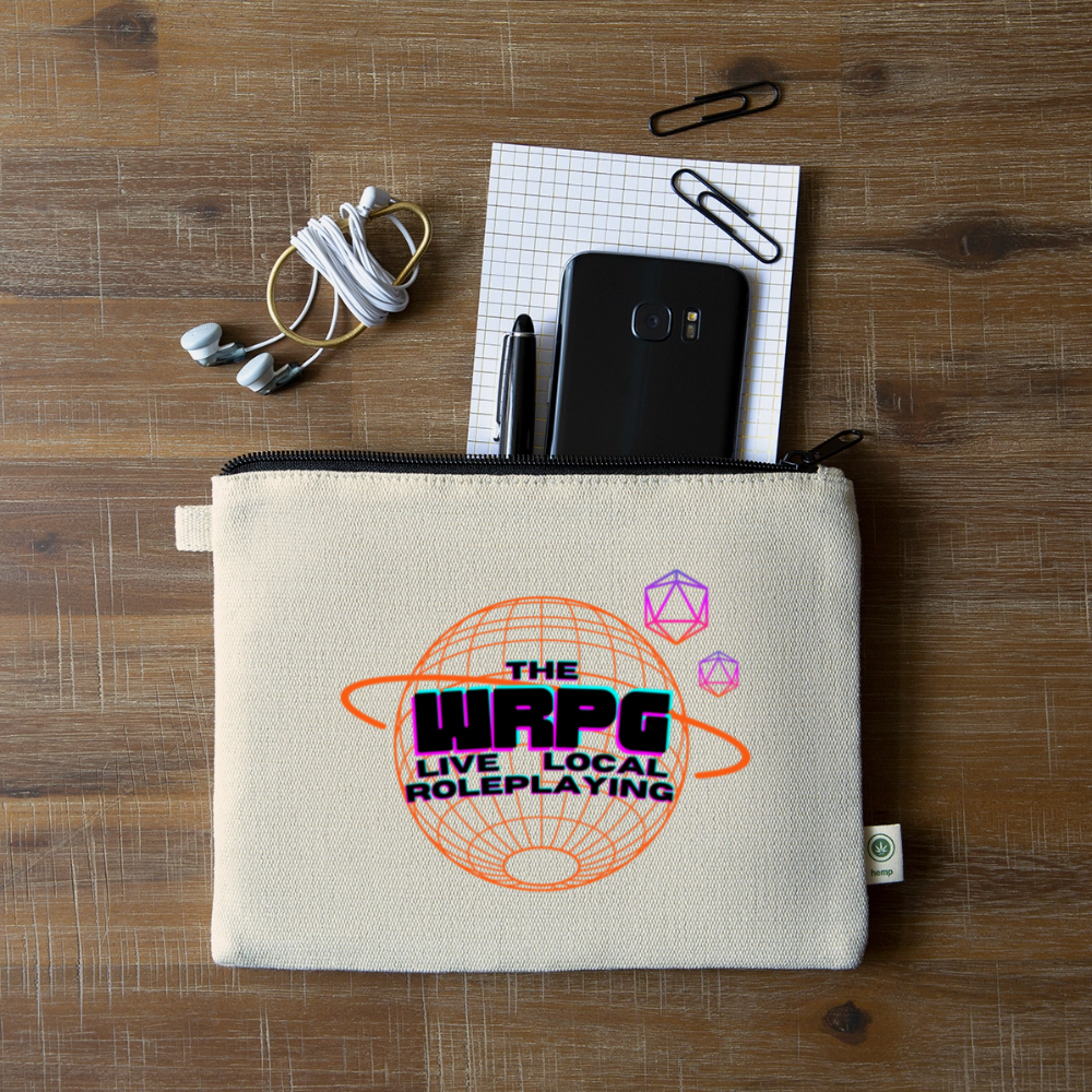 OG WRPG Logo Black Carry All Pouch - natural