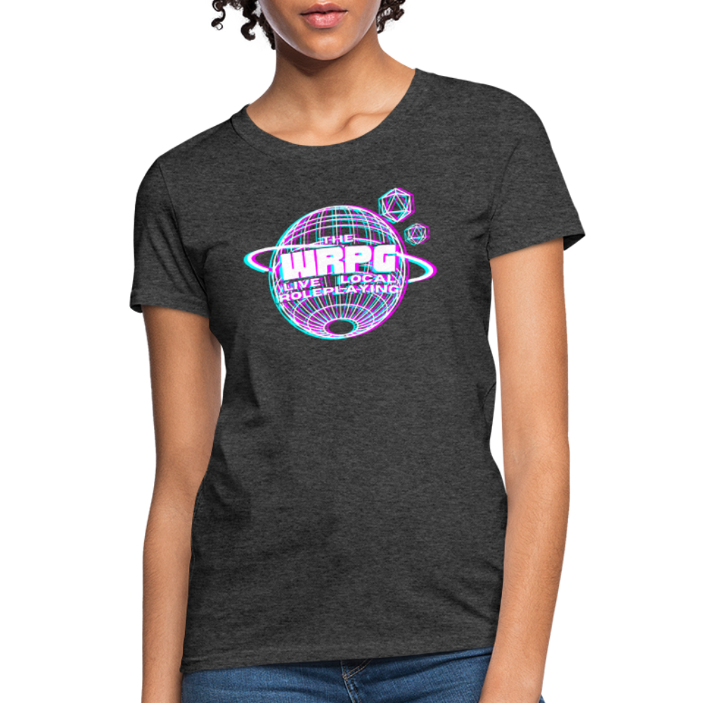 the WRPG 3d logo white Women's T-Shirt - heather black